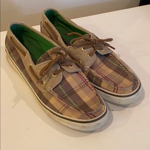 Plaid Sperrys